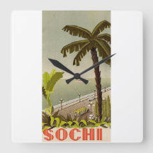 Arte de viaje de la estación marina de Sochi vinta