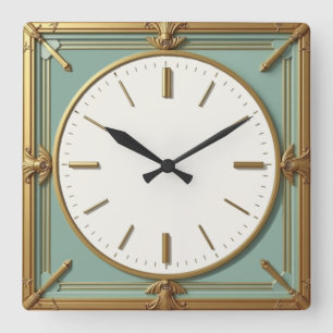 Reloj Cuadrado Arte Deco Mint