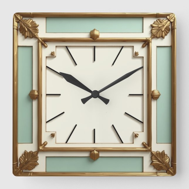 Reloj Cuadrado Arte Deco Mint (Anverso)