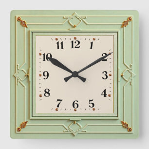 Reloj Cuadrado Arte Deco Mint