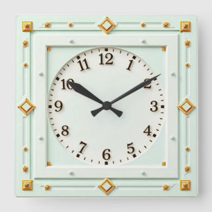 Reloj Cuadrado Arte Deco Mint