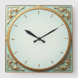 Reloj Cuadrado Arte Deco Mint