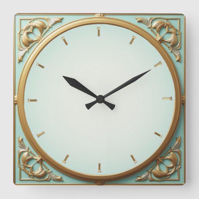 Reloj Cuadrado Arte Deco Mint (Anverso)