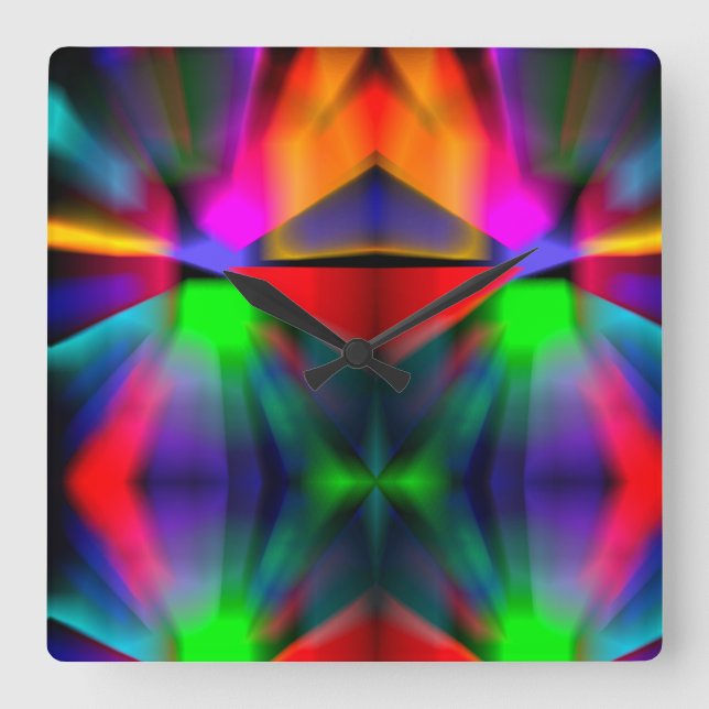 Reloj Cuadrado Arte moderno (Anverso)