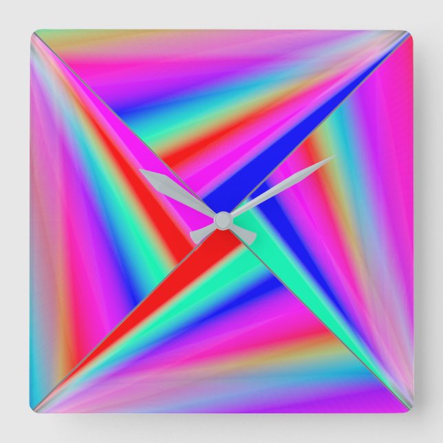 Reloj Cuadrado Arte moderno  (Anverso)