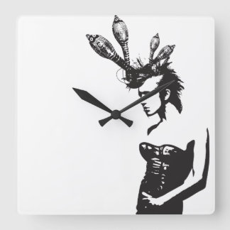 Reloj Cuadrado Arte punk puertorriqueño plena