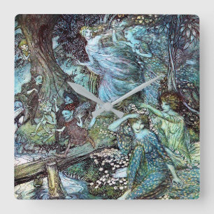 Reloj Cuadrado Arthur rackham