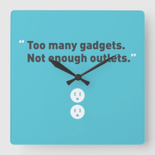 Reloj Cuadrado Artilugios (Anverso)