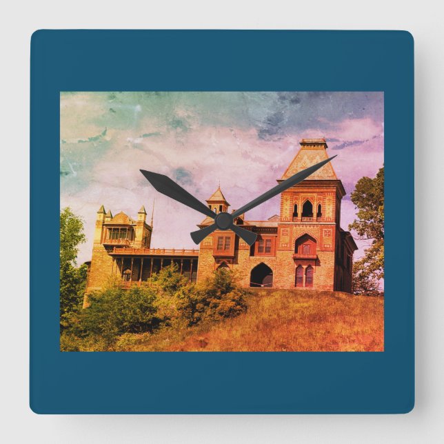 Reloj Cuadrado Artista Frederic Edwin Church Hudson, NY Estate (Anverso)