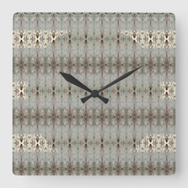 Reloj Cuadrado Artsy decorativo (Anverso)