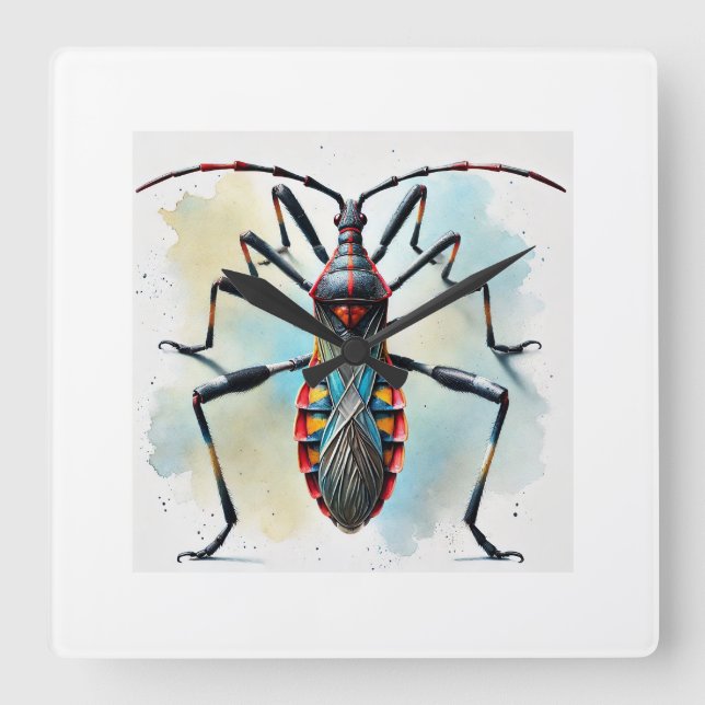 Reloj Cuadrado Assassin Bug 120924IREF203 - Watercolor (Anverso)