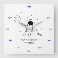 Astronauta en el espacio - Arte esbozado en blanco