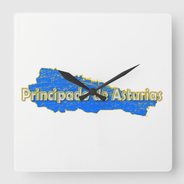 Reloj Cuadrado Asturias (Anverso)
