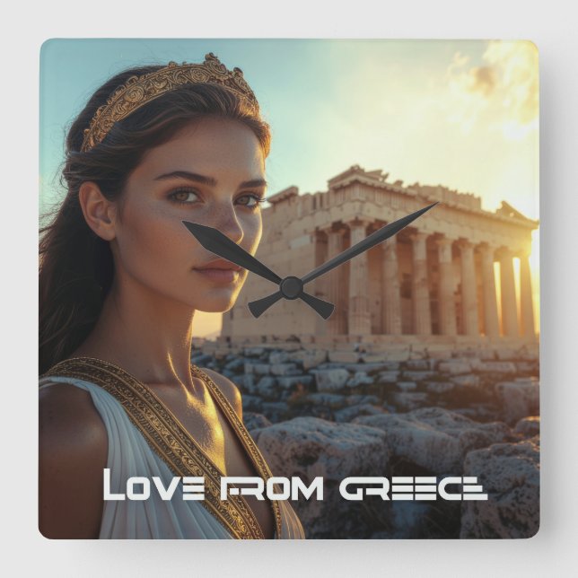 RELOJ CUADRADO ATHENS - GREEK - ACROPOLIS (Anverso)