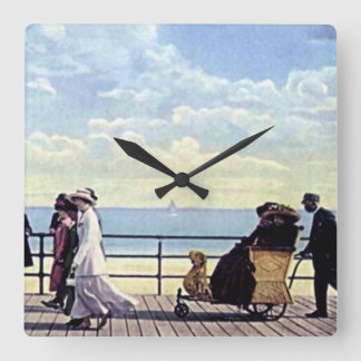 Reloj Cuadrado Atlantic City New Jersey Along the Boardwalk