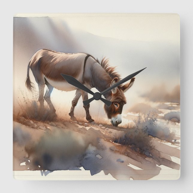 Reloj Cuadrado Atlas Donkey AREF409 - Watercolor (Anverso)