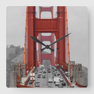 RELOJ CUADRADO ¡ATONTAMIENTO! PUENTE GOLDEN GATE CALIFORNIA LOS
