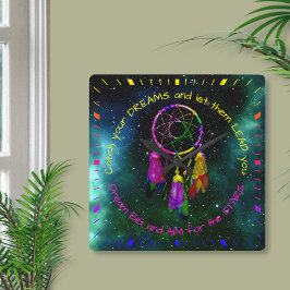 Reloj Cuadrado Atrapa tus sueños atrapasueños Boho Chic