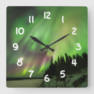 Reloj Cuadrado Aurora explosiva