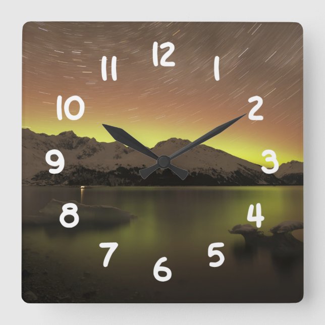 Reloj Cuadrado Aurora soñadora (Anverso)