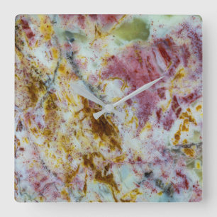 Reloj Cuadrado Australian Green Opalite Slab