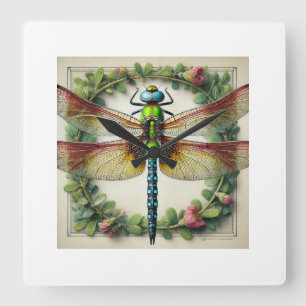 Reloj Cuadrado Austropetalia Dragonfly 060924IREF250 - Watercolor