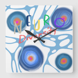 Reloj Cuadrado Autismo neuro Asperger Sensoria