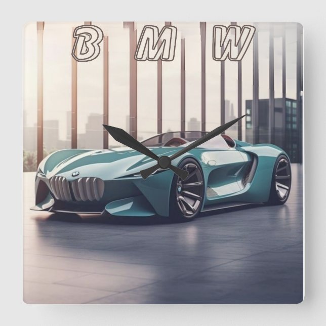 RELOJ CUADRADO AUTO CAR (Anverso)