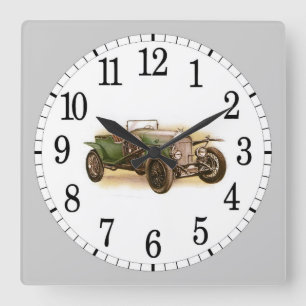 Reloj Cuadrado Automóvil Vintage