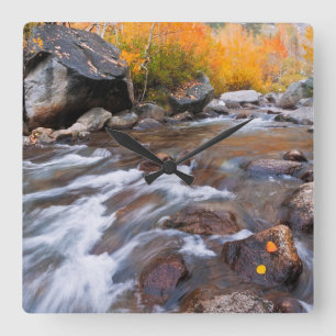 Reloj Cuadrado Autumn along Bishop Creek, CA