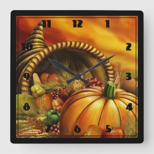 Reloj Cuadrado Autumn Harvest