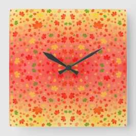 Reloj Cuadrado Autumn Kaleidoscope