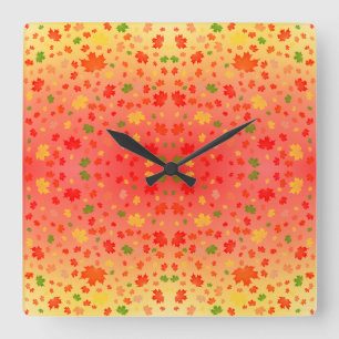 Reloj Cuadrado Autumn Kaleidoscope