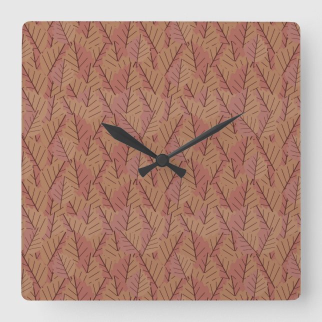 Reloj Cuadrado Autumn Twig (Anverso)
