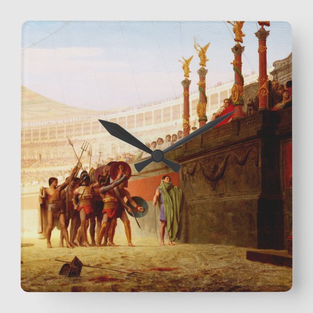 Reloj Cuadrado Ave Caesar by Jean-Leon Gerome (Anverso)