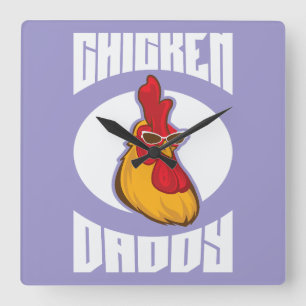 Reloj Cuadrado Avicultura de Chicken Daddy