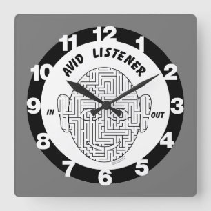 Reloj Cuadrado Avid Listener