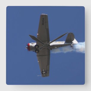 Reloj Cuadrado Avión de guerra