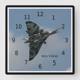 Reloj Cuadrado Avro Vulcan Delta Wing Bomber, personalizable