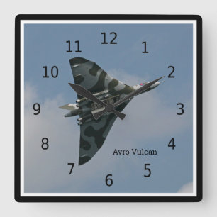 Reloj Cuadrado Avro Vulcan Delta Wing Bomber, personalizable