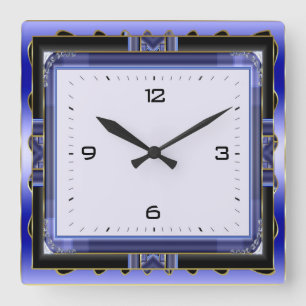 Reloj Cuadrado Azul