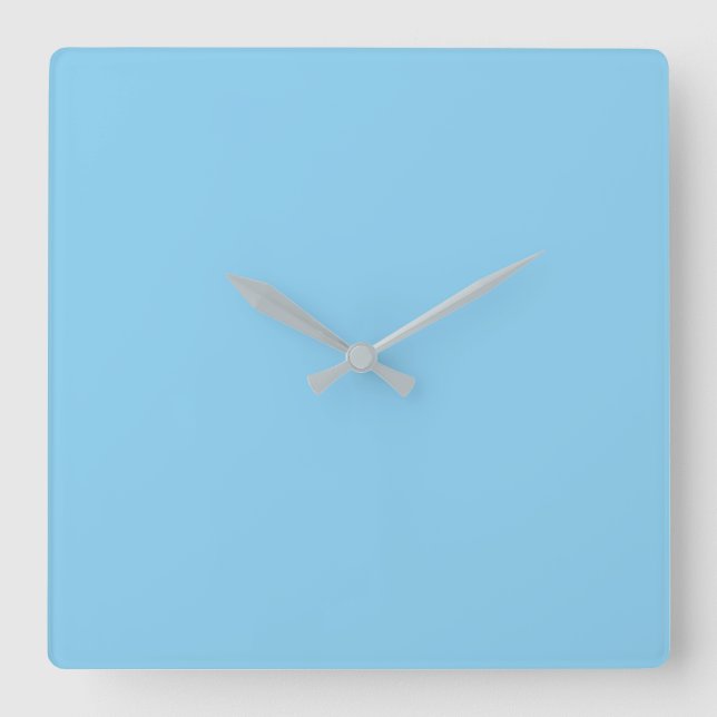 Reloj Cuadrado Azul Bebé (Anverso)