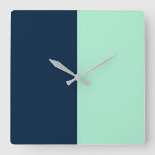 Reloj Cuadrado Azul de Marinero y Menta
