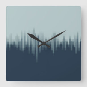 Reloj Cuadrado Azul de medianoche