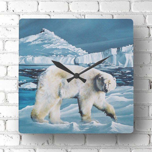 Reloj Cuadrado Azul polar ártico (Subido por el creador)