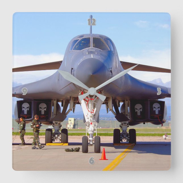 RELOJ CUADRADO B-1B LANCER (Anverso)