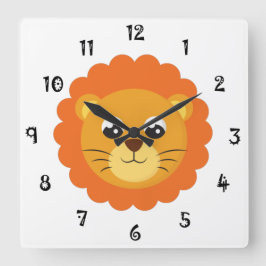 Reloj Cuadrado Baby Lion Face Wall Clock