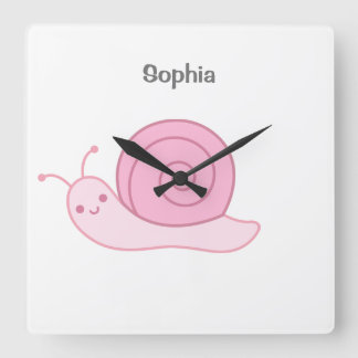 Reloj Cuadrado Baby Name personalized, Nursery, kids   Square Wal
