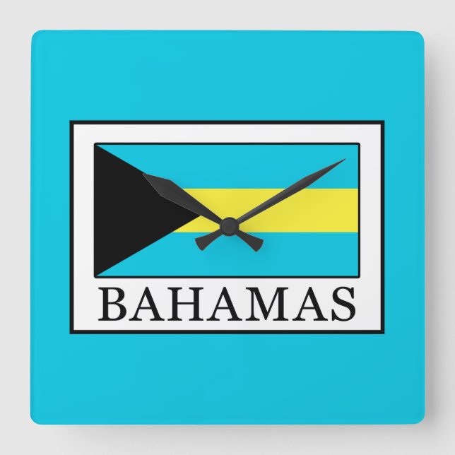 Reloj Cuadrado Bahamas (Anverso)