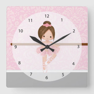 Reloj Cuadrado Bailarina linda